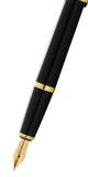 Bailey Light™ Polished Black Resin and Gold Tone Extra-Fine Nib Fountain Pen