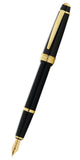 Bailey Light™ Polished Black Resin and Gold Tone Fine Nib Fountain Pen